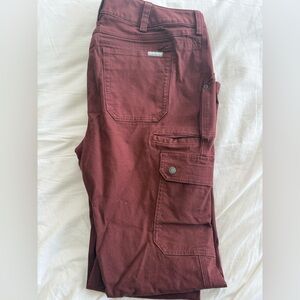 Womens Burgundy Cargo Pants Duluth